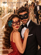 Black & Red Masquerade Couple Masks | Men&