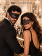 Black Classic Venetian Mask for Men & Elegant Black Lace Mask for Women | His and Hers Masquerade Set - product image 4