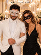 Black & White Couples Masquerade Masks – product photo 2