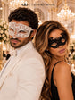 Black & White Couples Masquerade Masks – product photo 4