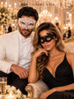Black & White Couples Masquerade Masks – product photo 3