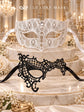 Black Phantom Lace Mask & White Clear Stone Diamond Mask – product photo 6