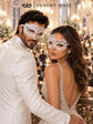 White Swan Lace Mask for Women & Clear Stone Diamond Mask for Men – product photo 5