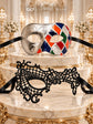 Silver Multicolor Venetian Mask & Black Phantom Lace Mask – product photo 6