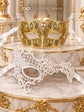 Gold Diamond Mask for Men & White Phantom Lace Mask for Women – product photo 6