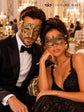 All Gold Masquerade Masks for Couples – product photo 5