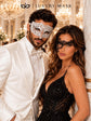Black Phantom Lace Mask & White Clear Stone Diamond Mask – product photo 4