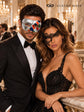 Silver Multicolor Venetian Mask & Black Phantom Lace Mask – product photo 5