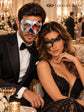 Silver Multicolor Venetian Mask & Black Phantom Lace Mask – product photo 4