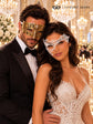 Gold Diamond Mask for Men & White Phantom Lace Mask for Women – product photo 5