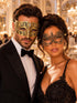 All Gold Masquerade Masks for Couples