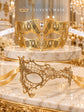 Gold Phantom Lace Mask & Diamond Clear Stone Venetian Mask – product photo 6