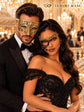 Gold Diamond Clear Stone Mask for Men & Black Gold Phantom Lace Mask for Women – product photo 3