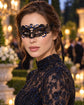 Black and Blue Masquerade Mask for Women, Ornate Filigree Venetian Eye Mask - image 4
