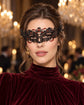 Black and Red Masquerade Mask for Women, Cutout Party Eye Mask for Prom and Halloween - product photo