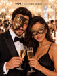 Mocha Brown Gold Opera Mask for Men with Black Gold Lace Mask for Women | Phantom Venetian His and Hers Masquerade Set - image 5