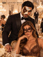 Brown Gold Black Musical Phantom Mask for Men & Mocha Brown Lace Mask for Women | Venetian Opera Masquerade Couple Set - image 4