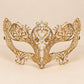 Gold Masquerade Mask with Clear Rhinestones for Women, Crown Design Eye Mask for Prom and Costume Parties - image 5