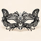 Black Butterfly Masquerade Mask with Clear Rhinestones for Women - image 5
