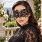 Black Butterfly Masquerade Mask with Pink Rhinestones for Women - image 4