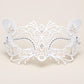 White Butterfly Masquerade Mask with Clear Rhinestones for Women - image 5