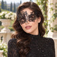 Black Swan Wing Masquerade Mask with Clear Rhinestones for Women - image 4