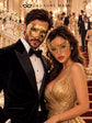 Gold Swan Metal Mask for Women & Gold Art Venetian Mask for Men | Elegant His and Hers Masquerade Couple Masks - image 2