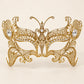 Gold Butterfly Masquerade Mask with Clear Rhinestones for Women - image 5
