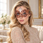 Rose Gold Crown Masquerade Mask with Clear Rhinestones for Women - image 2