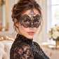 Black Crown Masquerade Mask with Pink Rhinestones for Women - image 2