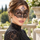 Black Crown Masquerade Mask with Pink Rhinestones for Women - image 4