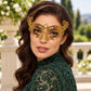 Gold Curled Cutout Masquerade Mask with Clear Rhinestones for Women - image 4