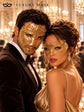 Gold Clear Stone Metal Mask for Men & Gold Rhinestone Laser Cut Mask for Women | Venetian Masquerade Couple Set - image 3