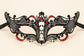 Black and Red Masquerade Mask for Women, Cutout Party Eye Mask for Prom and Halloween - product photo