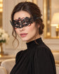 Black and Red Masquerade Mask for Women, Cutout Party Eye Mask for Prom and Halloween - product photo