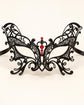 Black Butterfly Masquerade Mask with Red Rhinestones for Women, Party Eye Mask for Prom - product photo