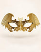 Gold Bat Wing Masquerade Mask for Women, Halloween Costume Eye Mask for Parties - product photo