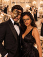Mocha Brown Gold Phantom Mask for Men & Black Gold Phantom Lace Mask for Women | Venetian Opera Masquerade Couple Set - image 2
