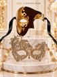 Gold Swan Lace Mask for Women & Mocha Brown Gold Phantom Mask for Men | Venetian Masquerade His and Hers Couple Set - image 6