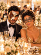 Brown Gold Black Musical Phantom Mask for Men & Gold Lace Mask for Women | Venetian His and Hers Masquerade Set - image 4
