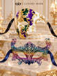 Rainbow Crown Lace Mask for Women & Purple Gold Green Phantom Mask for Men | Colorful Venetian Masquerade Couple Set - image 6