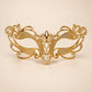 Gold Masquerade Mask with Clear Rhinestones for Women, Layered Design Eye Mask for Prom and Costume Parties - image 5