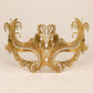 Gold Masquerade Mask with Clear Rhinestones for Women, Raised Sides Eye Mask for Prom and Costume Parties - image 5