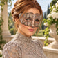 Silver Diamond Masquerade Mask with Clear Rhinestones for Men and Women, Metal Eye Mask for Prom and Costume Parties - image 4