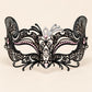 Black Butterfly Masquerade Mask with Pink Rhinestones for Women - image 5