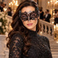 Black Butterfly Masquerade Mask with Pink Rhinestones for Women - image 3