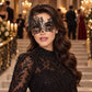 Black Swan Wing Masquerade Mask with Clear Rhinestones for Women - image 3