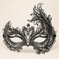 Black Swan Wing Masquerade Mask with Clear Rhinestones for Women - image 5