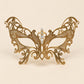 Gold Butterfly Masquerade Mask with Clear Rhinestones for Women - image 5