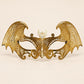 Gold Bat Wing Masquerade Mask with Clear Rhinestones for Women, Halloween Costume Eye Mask - image 5